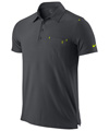 Nike Mens RF Smash Clay Polo- Anthracite/Cyber