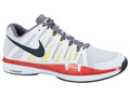 Nike Mens Zoom Vapor 9 Tour Tennis Shoes- Pure Platinum/Black/Action Red