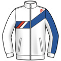  Adidas Mens AdiPower T Spezial Jacket- White/Prime Blue
