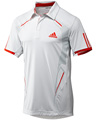 Adidas Mens adiPower Traditional Polo- White/High-Energy