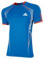 Adidas Mens adiPower Crew Tee- Prime Blue / High-Energy