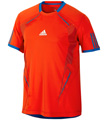 Adidas Mens adiPower Crew Tee- High-Energy/Prime-Blue