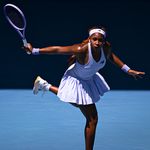 Cori Gauff endorses the HEAD Coco 25 Inch Junior Aluminium Tennis Racket - Teal (2024)