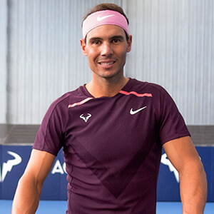 Rafael Nadal endorses the Babolat Pure Aero Rafa 12 Racket Bag (2023) - Black/Pink/Yellow