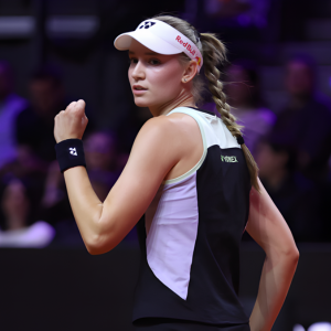 Elena Rybakina endorses the Yonex VCore 98 Tennis Racket (2026) [Frame Only]