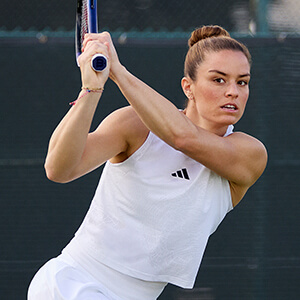 Maria Sakkari endorses the Adidas Womens Tennis HEAT.RDY Tank Top - Lucid Cyan