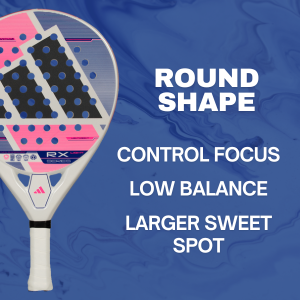 Round Shape Padel Rackets - Control Focus