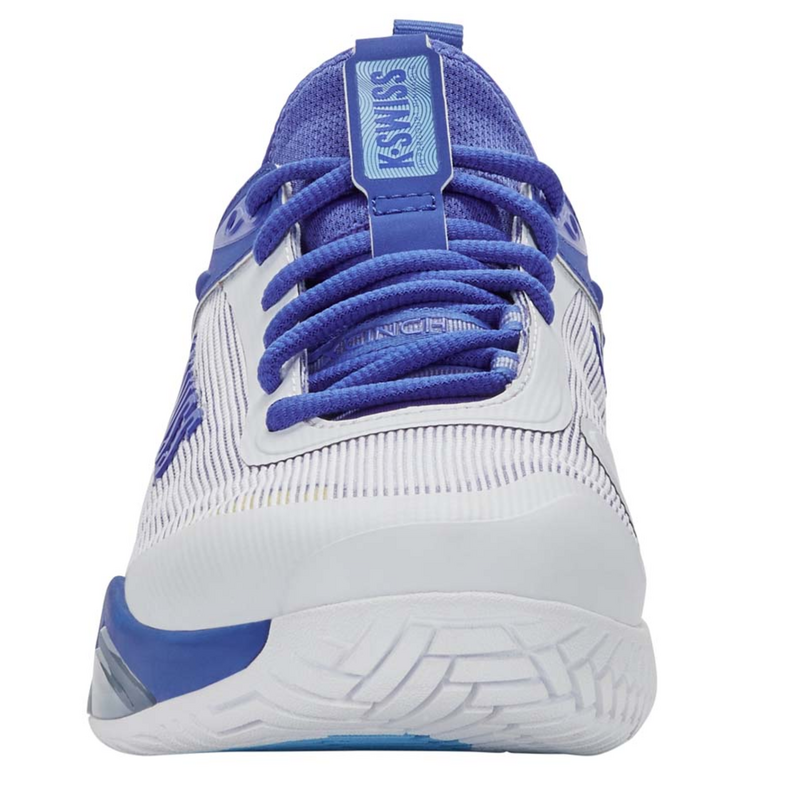 K-Swiss Mens Hypercourt Pinnacle Tennis Shoes- White / Dazzling Blue / Baltic Sea - main image