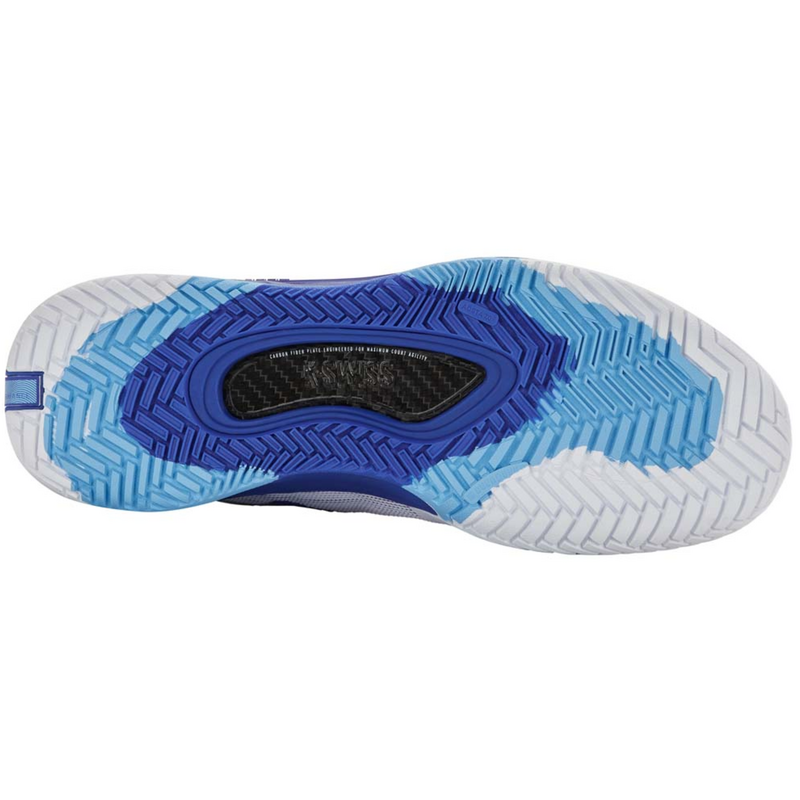 K-Swiss Mens Hypercourt Pinnacle Tennis Shoes- White / Dazzling Blue / Baltic Sea - main image