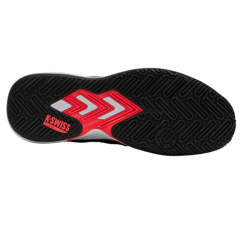 K-Swiss Mens Tura Team Padel Shoes - Black/Micro Chip/Neon Lava - main image