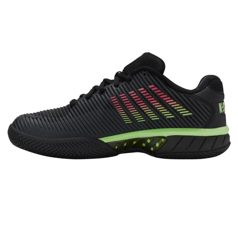 K-Swiss Mens Hypercourt Express 2 Tennis Shoes - Black/Green/Red - main image