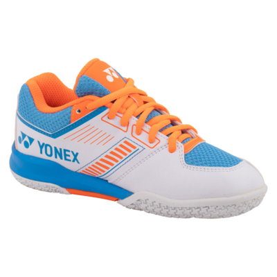 Yonex Strider Flow Junior Badminton Shoes (White-Sky Blue) - main image