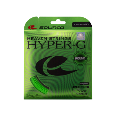 Solinco Hyper-G Round 12.2m 16 (1.30mm) Tennis String Set - Green - main image