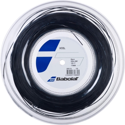 Babolat Xcel 17 200m (1.25mm) Tennis Reel - Black - main image