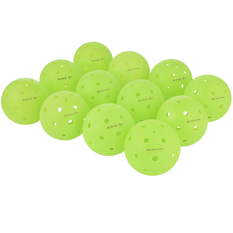 Selkirk Pro S1 Indoor Pickleball Balls - Lime Green - main image