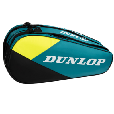 Dunlop Tac Sx Club 6 Racket Bag - Teal/Black/Yellow - main image