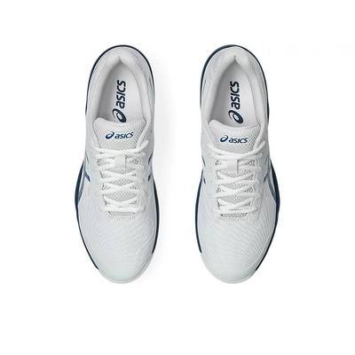 Asics Mens GEL-Game 9 Tennis Shoes - White/Mako Blue - main image