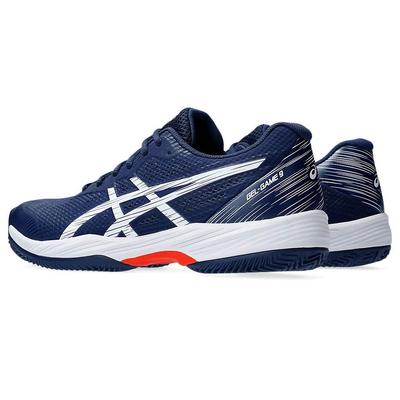 Asics Mens GEL-Game 9 Clay/OC Tennis Shoes - Blue Expanse/White/red - main image