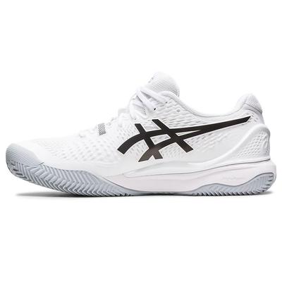 Asics Mens GEL-Resolution 9 Clay Tennis Shoes - White/Black - main image