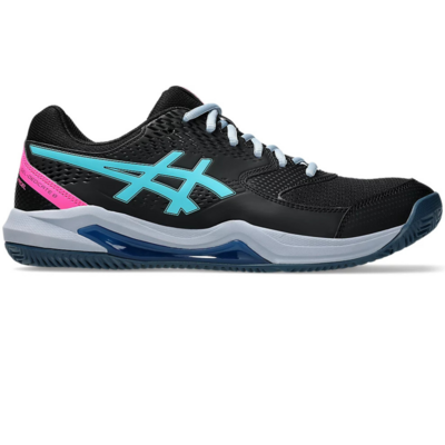 Asics Mens Gel-Dedicate 8 Padel Shoes - Black/Turquoise - main image