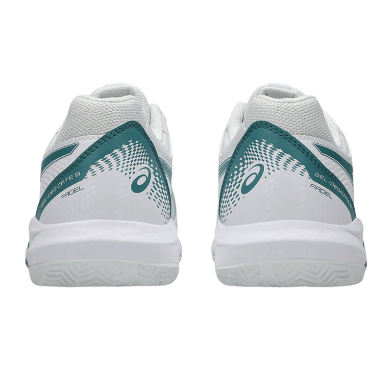 Asics Mens Gel-Dedicate 8 Padel Shoes - White/Misty Pine - main image