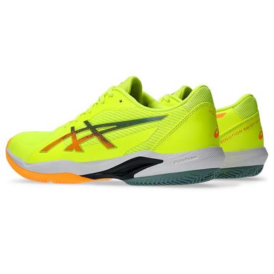 Asics Mens Solution Swift FF 2 Padel Shoes - Safety Yellow/Orange - main image