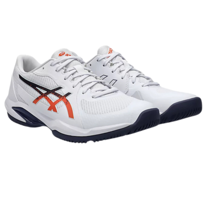 Asics Mens Solution Swift FF2 Tennis Shoes - White/Orange - main image