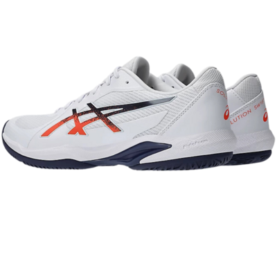 Asics Mens Solution Swift FF2 Tennis Shoes - White/Orange - main image