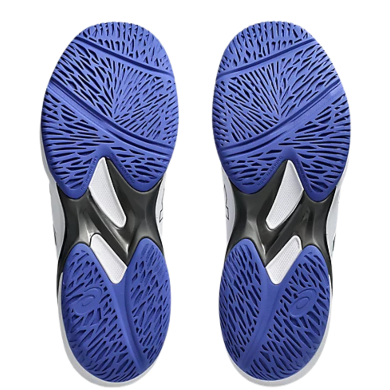Asics Mens Solution Swift FF2 Clay Court Tennis Shoes - White/Dark Cobalt - main image