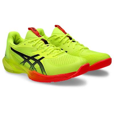 Asics Mens Solution Speed FF 3 Paris Tennis Shoes - Safety Yellow/Black - main image