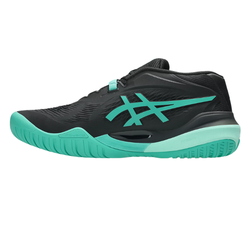 Asics Mens GEL-Resolution X Tennis Shoes - Black/Aurora Green - main image