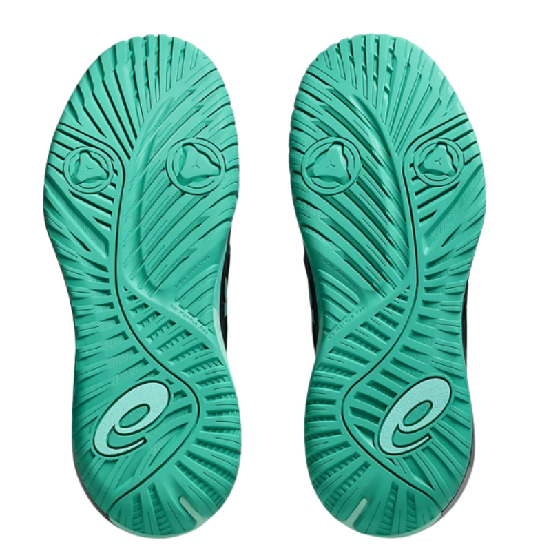 Asics Mens GEL-Resolution X Tennis Shoes - Black/Aurora Green - main image