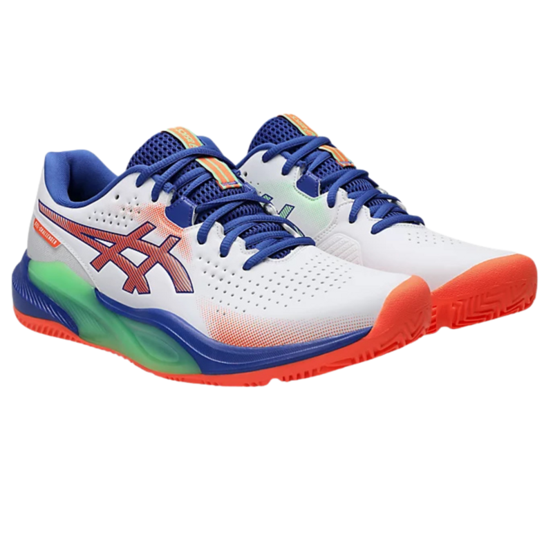 Asics Mens GEL-Challenger 15 Padel Shoes - White/Vivid Coral - main image