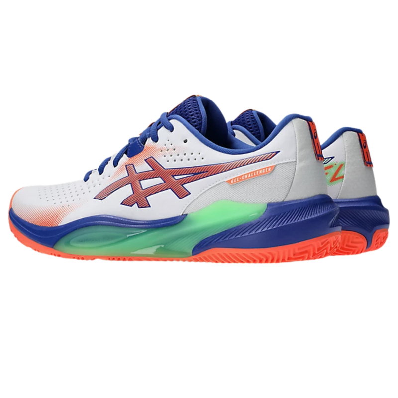 Asics Mens GEL-Challenger 15 Padel Shoes - White/Vivid Coral - main image