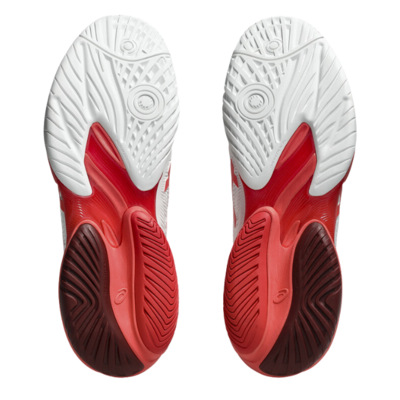 Asics Mens Court FF 3 Novak Tennis Shoes - White/ Electric Red - main image