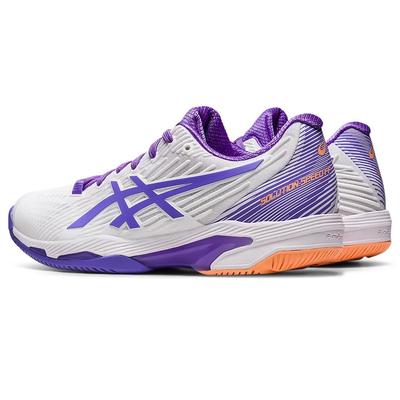 Asics Womens Solution Speed FF 2 Tennis Shoes - White/Amethyst - main image