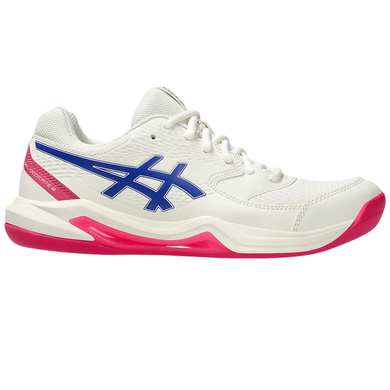 Asics Womens GEL-Dedicate 8 Indoor Carpet Court Tennis Shoes - Cream/Dark Cobalt - main image