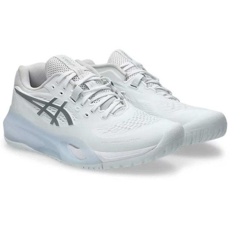 Asics Womens GEL-Resolution X Tennis Shoes - White/Pure Silver - main image