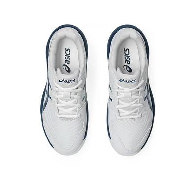 Asics Kids Gel-Game 9 Tennis Shoes - White/Mako Blue - main image