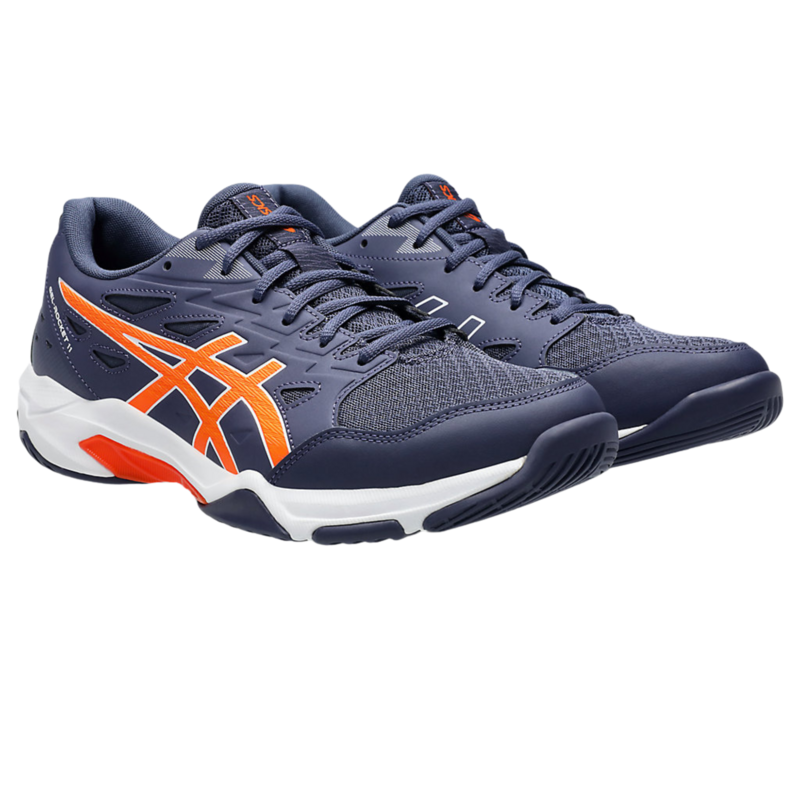 Asics Mens GEL-Rocket 11 Indoor Court Shoes - Indigo Fog/ Nova Orange - main image