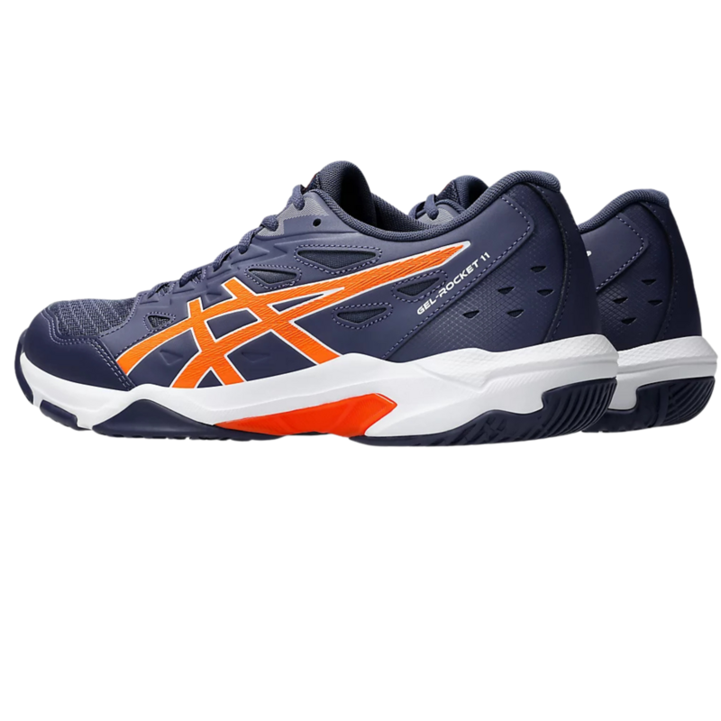 Asics Mens GEL-Rocket 11 Indoor Court Shoes - Indigo Fog/ Nova Orange - main image