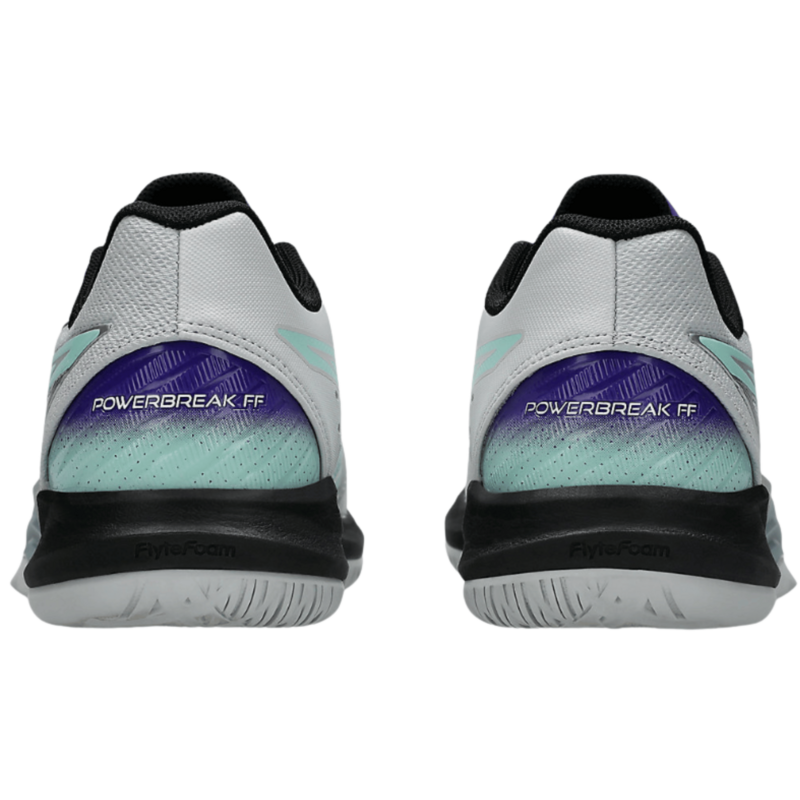 Asics Mens PowerBreak FF Indoor Shoes - Concrete / Illuminate Mint - main image