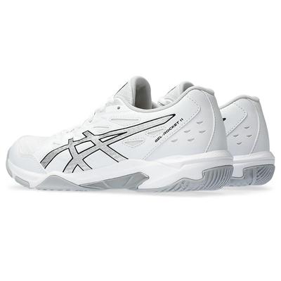 Asics Womens GEL-Rocket 11 Indoor Court Shoes - White/Pure Silver - main image