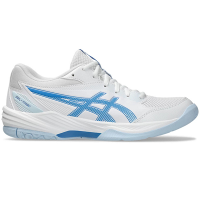 Asics Womens GEL-Task 4 Indoor Court Shoes - White Blue - main image