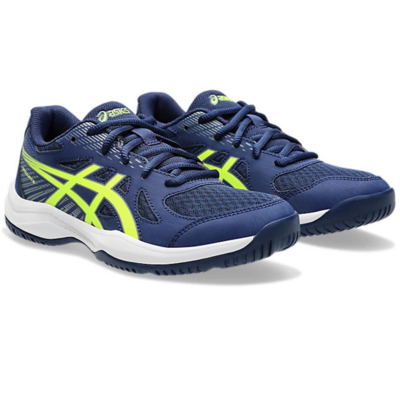 Asics Kids Upcourt 6 Indoor Court Shoes - Blue Expanse/Safety Yellow - main image