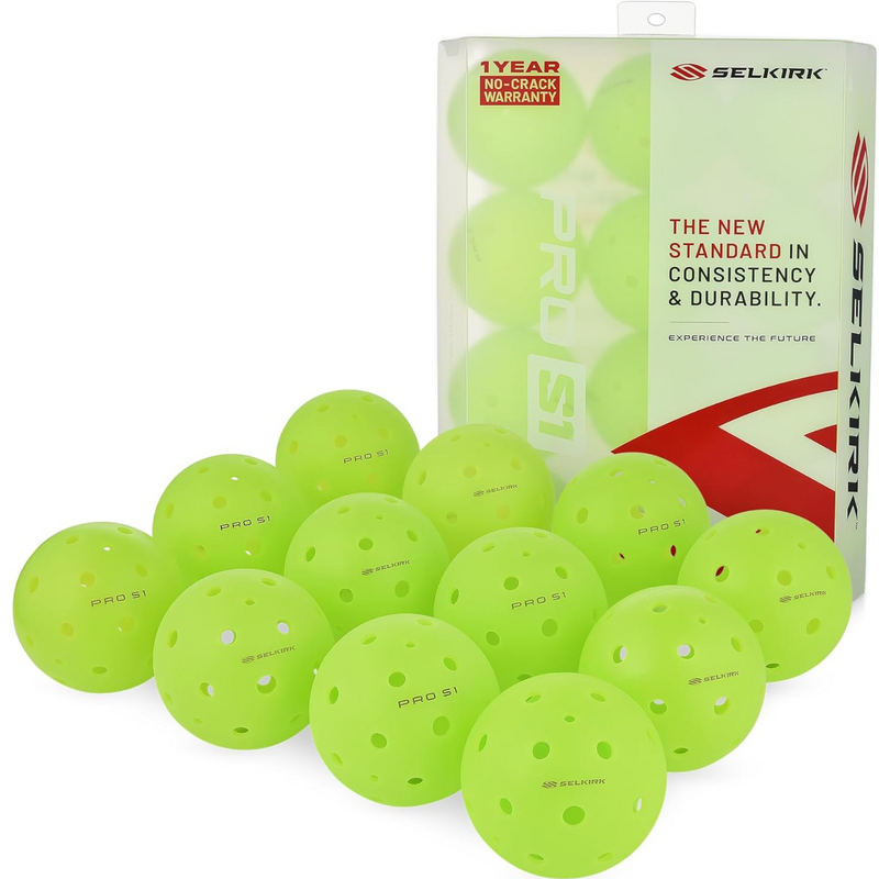 Selkirk Pro S1 Indoor Pickleball Balls - Lime Green - main image