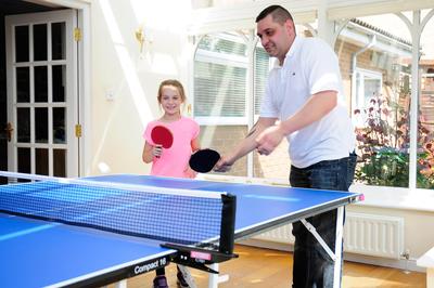 Butterfly Compact Indoor Table Tennis Table Set (16mm) - Blue - main image