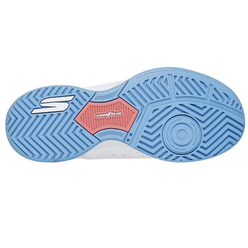 Skechers Womens Viper Court Reload Slip-ins Relaxed Fit - White/Light Blue/Pink - main image