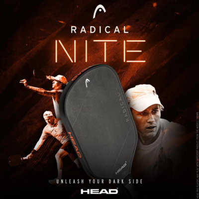 Head Radical Nite Pickleball Paddle (2024) - Black/Orange - main image