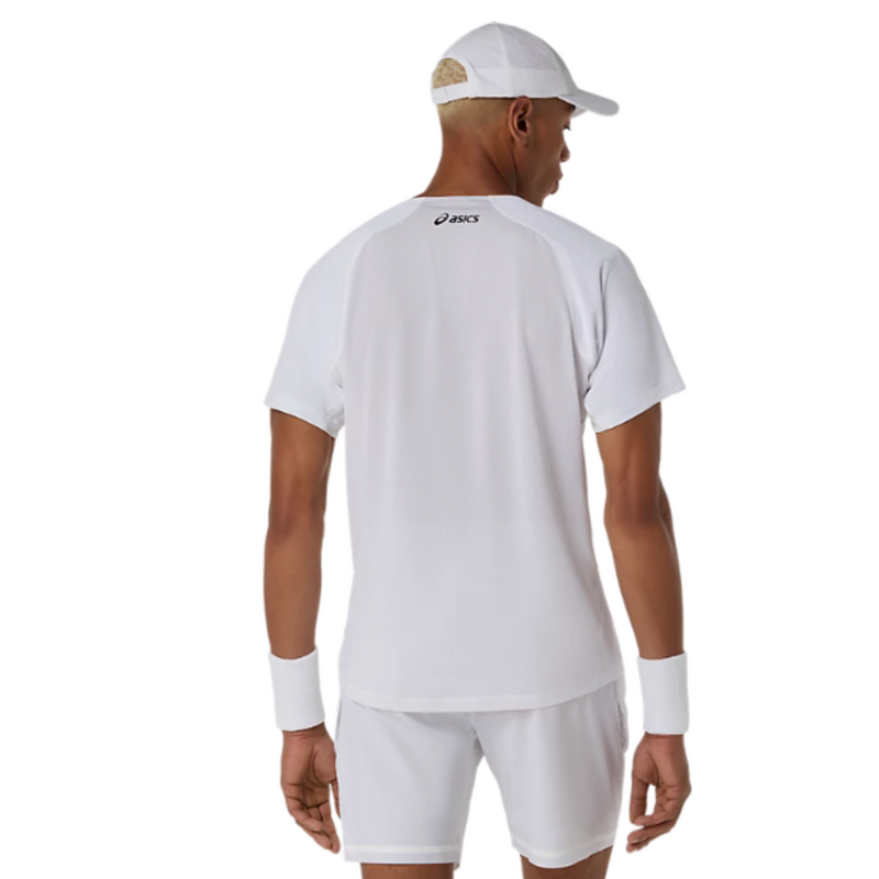 ASICS Mens Match SS Top- Brilliant White - main image
